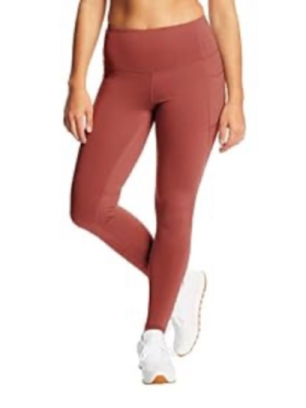 Women's High-Waist Performance Leggings - Rust large